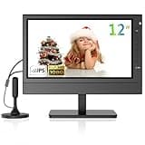 Feihe 12 inch Small Portable TV Built in Digital Tuner, Flat Screen TV with Battery Powered for Kitchen, Bedroom, Camper