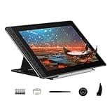 HUION KAMVAS Pro 16 Drawing Tablet with Screen, 15.6 inch Pen Display Anti-Glare Glass 6 Shortcut Keys Adjustable Stand, Graphics Tablet for Drawing, Writing, Design, Work with Windows, Mac and Linux