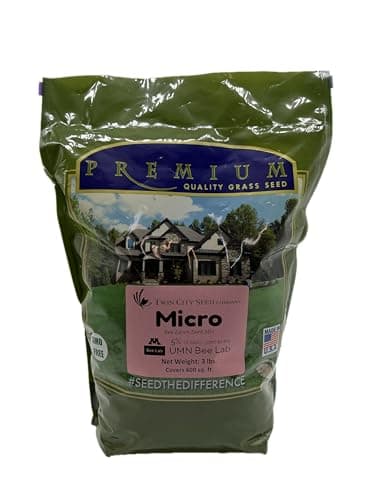 Twin City Seed Co. Micro Bee Lawn Mix, Grass & Flower Mixture, 3 lb Bag