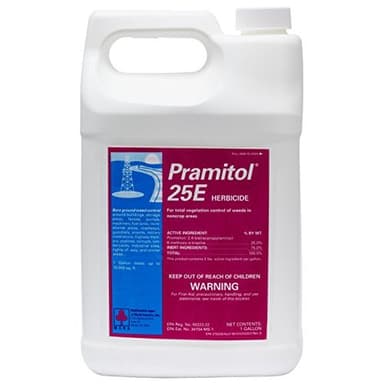 Pramitol 25e Bare Ground Herbicide 1 Gallon Non-selective Herbicide Prometon 25% NOT FOR SALE TO: CA; DC; AK; HI