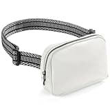 Belt Bag for Women Unisex Mini Fanny Pack Dupes Fanny Pack Crossbody Bags for Women Men Everywhere Waist Pack with Adjustable Strap (White-)