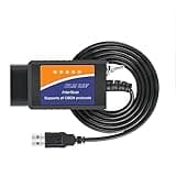 Elm327 USB Compatible with Forscan Software Obd2 Adapter for Ford F150 F250 Lincoln Mazda Mercury Code Reader Vehicle OBD Scanner Diagnostic Programmer Tool MS HS CAN Switch