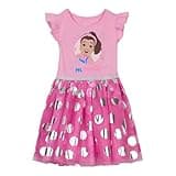 Ms. Rachel Toddler Girls Tulle Dress Polka Dots Bright Pink 2T