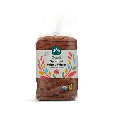 365 by Whole Foods Market Organic Sprouted Whole Wheat Sandwich Bread, 22 OZ