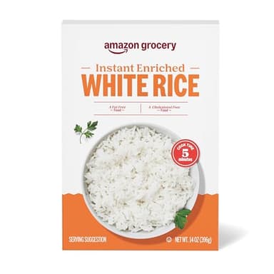 Amazon Grocery, Instant Enriched White Rice, 14 Oz