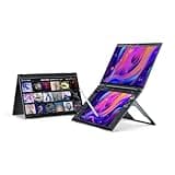 EHOMEWEI Dual View Portable Monitor Double Touch Screen 16"*2 FHD 60Hz 100% DCI-P3 400 Nit Stylus Support CNC Metal Shell for Laptop Tablet Phone for Windows MacOS X2