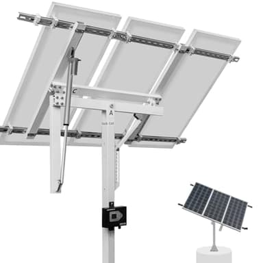 ECO-WORTHY Solar Panel Single Axis Tracking System (Increase 30% Power) with Tracker Controller,High Stability, Multi-Angle Adjustment,Ideal for Different Solar Panels, for Yard/Farm/Field/Garden