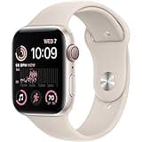 Apple Watch SE (2nd Gen) (GPS + Cellular, 40mm) - Starlight Aluminum Case with Starlight Sport Band, S/M (Renewed)