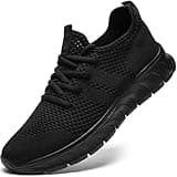 GDEKLO Running Shoes for Women Sneakers Tennis Non Slip Walking Gym Black Workout Athletic Comfortable Size 7.5 Fashion Sport Casual Shoe