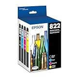 EPSON 822 DURABrite Ultra Ink Standard Capacity Black & Color Cartridge Combo Pack (T822120-BCS) Works with WorkForce Pro WF-3820, WF-3823, WF-4820, WF-4830, WF-4833, WF-4834