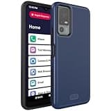 TUDIA MergeGrip Compatible with Lively Jitterbug Smart 4 Case/TCL 40XL Phone Case T608G, [Military Grade Drop Tested] Shockproof Slim Dual Layer Heavy Duty Protection - Indigo Blue
