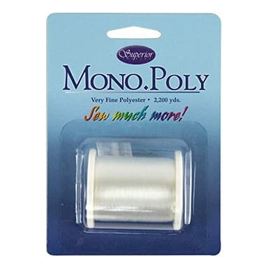 Superior Threads Monopoly Invisible Polyester Thread – Clear Monofilament Sewing & Quilting Thread, Low Shine, 2200 Yard Spool
