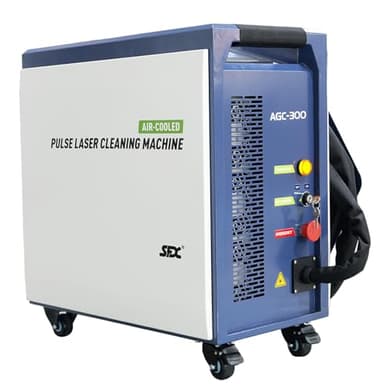 US STOCK SFX 300W Portable Air-cooled Pulse Laser Cleaning Machine Metal Wood Rust Paint Oil Oxide Layer Remover Laser Rust Removal Handheld Fiber Laser Cleaner laser lass Ⅱ output power 0.874mW
