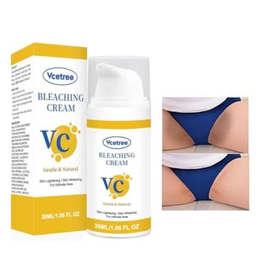 Vcetree Skin Bleaching Cream Skin Lightening for Body Intimate Areas, Private Parts, Underarm, Knees, Elbows, Inner Thigh, Bikini Area, Whitening Cream Dark Spot Remover For Intimate Areas (1FL OZ)