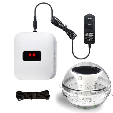 EIIDAR Swimming Pool Alarm，Pool Safety Alarm System，Floating Solar Wave Alarm Can Monitor Swimming Pools，Suitable for Indoor and Outdoor Swimming Pools, Suitable for Protecting The Safety of Family.