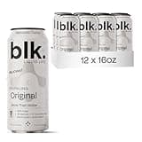 blk. PH 8+ Natural Alkaline Sparkling Water Mineral Electrolyte Infused with Fulvic and Amino Acids, Zero Sugar, Zero Calories Drink, 16 oz, 12 pack