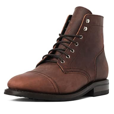 Thursday Boot Company Men's Captain Rugged and Resilient Cap Toe Boot, Arizona Adobe, 10