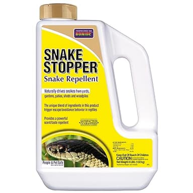Bonide Snake Stopper Snake Repellent, 4 lb. Ready-to-Use Granules for Outdoor Pest Control, People & Pet Safe