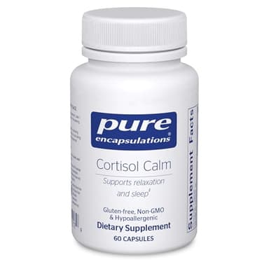 Pure Encapsulations Cortisol Calm - Supports Cortisol Health & Relaxation - Contains Ashwagandha & L-Theanine - Restful Sleep - 60 Capsules