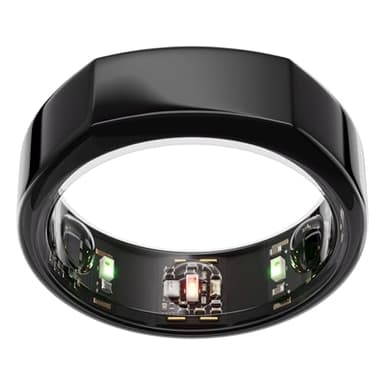 Oura Ring Gen3 Heritage - Black - Size 11 - Smart Ring - Size First with Oura Ring Gen3 Sizing Kit - Sleep Tracking Wearable - Heart Rate - Fitness Tracker - 5-7 Days Battery Life