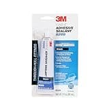 3M Marine Adhesive Sealant 5200 - Permanent Bonding and Sealing for Boats and Marine Applications - Black - 3 Ounces