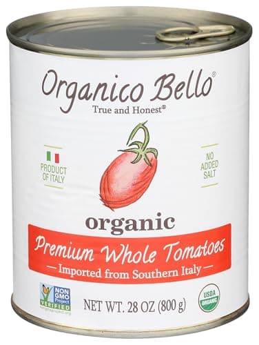 ORGANICO BELLO Organic Whole Tomatoes, 28 OZ
