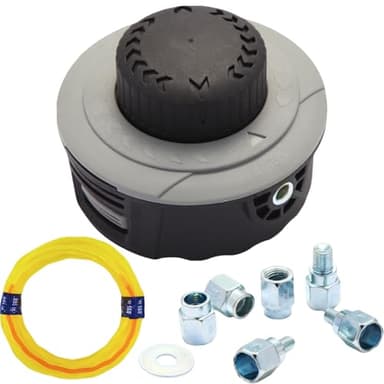 Quintillus H02 Weed Eater Head Universal Trimmer Head String Trimmer Head Bump Feed Weed Wacker Head Grass Trimmer Head Replacement for Weed Warrior, Echo, Husqvarna, Comes with .095 Trimmer Line