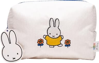 The Crème Shop Miffy Perfect Travel Makeup Bag, Cute Zipper Pouch, Spacious, Durable, Lightweight Cosmetic Organizer, Official Miffy Design, With Hang Tag & Printed Label