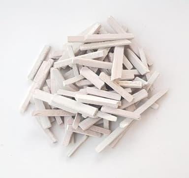 4OUR FAITH India’s Best Edible Broken Slate Pencils (750 gms)/ Broken Slate Bars White Pencils/Natural Limestone Slate Chalk Pencils/Earthy Goodies Edible Thin Slate Chalk Pencils