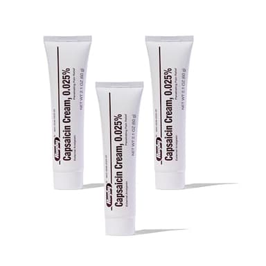 Rugby Capsaicin 0.025% Cream for Penetrating Pain Relief - 2.1 Oz (60g) (3 Pack)