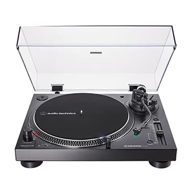 Audio-Technica AT-LP120XUSB-BK Direct-Drive Turntable (Analog & USB), Fully Manual, Hi-Fi, 3 Speed, Convert Vinyl to Digital, Anti-Skate and Variable Pitch Control, Black