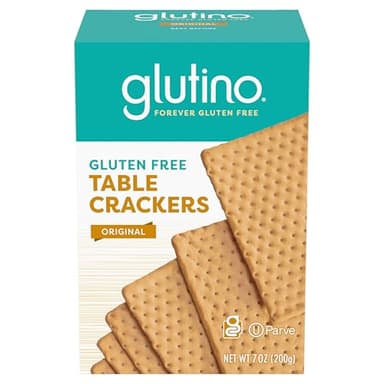 Glutino Gluten Free Table Crackers, Premium Squares, Original, 7 oz