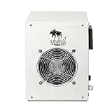 WECIYGG Mini Swimming Pool Heat Pump 12000 BTU for Above Ground Pools, 3.5 kW Electric Pool Heater with Titanium Heat Exchanger, 110V 60Hz, Up to 2000 Gallons