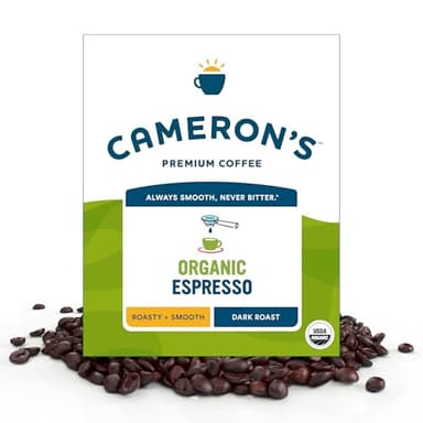 Cameron's Coffee Roasted Whole Bean Coffee, Organic Espresso, 4 Pound