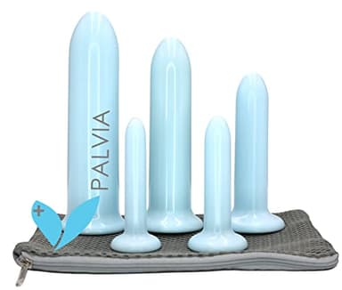 Palvia Set of Five Silky Plastic Wellness Set- BPA Free Vaginal or Rectal Anal Unisex with Pouch and Instructions