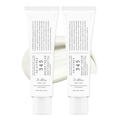 Dr.Althea 345 Relief Cream, Daily Face Moisturizer, Blemish Relief Care, Soothing Recovery & Moisture, Korean Vegan Skin Care for All Skin Types, 1.69 Fl Oz (Pack of 2)