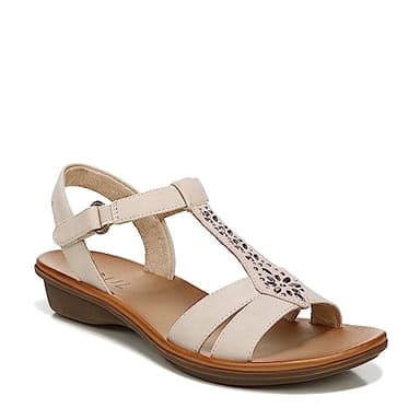 Naturalizer SOUL Womens Summer Sandal, Porcelain, 8 US