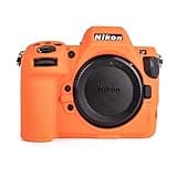 MUZIRI KINOKOO Silicone Case Compatible for Nikon Z8 Digital Camera, Soft Rubber Camera Protective case for Nikon Z8 with Anti-Slip Design Enhanced Grip to Camera - Orange