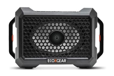 ECOXGEAR Defender: Outdoor Portable Bluetooth Speaker, 121dB Massive Sound, Waterproof and Drop Proof, with LED Party Lights, Pair up to 100, 25+ Hours Playtime (Black Oak)