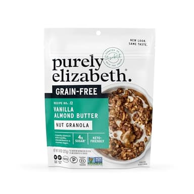 Purely Elizabeth, Granola Vanilla Almond Butter MCT Grain Free, 8 Ounce