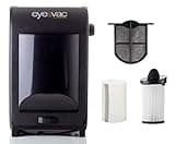 EyeVac EVPRO Tuxedo Black Professional Touchless Vacuum Cleaner + Extra Reusable Exhaust Filter + Extra HEPA Pre-Motor Filter + Pre-Motor Flexible Mesh Filter Screen Accessories Bundle
