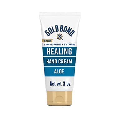 Gold Bond Healing Hand Cream, 3 oz., Gold Bond Hand Cream With Aloe, Moisture That Lasts Through Handwashing