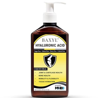 BAXYL - Liquid Hyaluronic Acid for Joint Relief Supplement (Vegan, Gluten-Free, Non-GMO, Patented Oral MHB3)