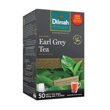 Dilmah Earl Grey Ceylon Tea - 50 Tea Bags 100g