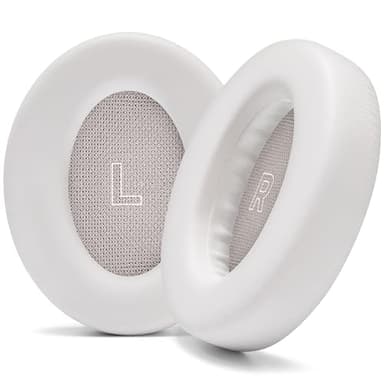 WC PadZ QC Ultra – Upgraded Replacement Earpads Compatible with Bose QuietComfort Ultra Gen 1 & Gen 2 by Wicked Cushions | Enhanced Comfort, Thickness & Durability | White Smoke