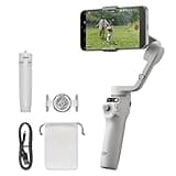 DJI Osmo Mobile 6, 3-Axis Phone Gimbal, Object Tracking, Built-in Extension Rod, Portable and Foldable, Gimbal Stabilizer for iPhone, Android, YouTube TikTok Video, Platinum Gray