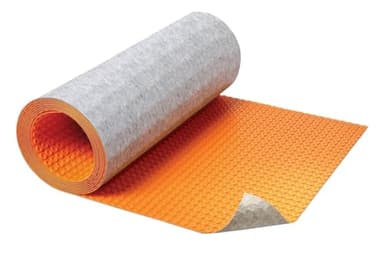 Schluter Ditra-Heat-Duo Uncoupling Membrane with Integrated Sound Control and Thermal Break - Ideal for Multi-Story Construction - 5/16" Thickness, 108 Square Feet Roll - DHD810M