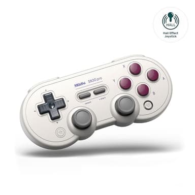8BitDo SN30 Pro Bluetooth Controller with Hall Effect Joysticks, Rumble Vibration, and Turbo Function, Compatible with Switch/Switch 2, PC, macOS, Android, Steam Deck & Raspberry Pi (G Classic)