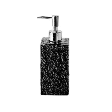 Countertop Soap Dispensers Bathroom Ceramic Empty Bottle Soap Dispenser for Dispensing Laundry Detergent Body Wash Lotion Dispensers(Black)