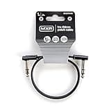 JIM DUNLOP, 1/4-Inch Right Angle MXR Ribbon TRS Patch Cable 1 ft|0.3 m (DCISTR1RR)